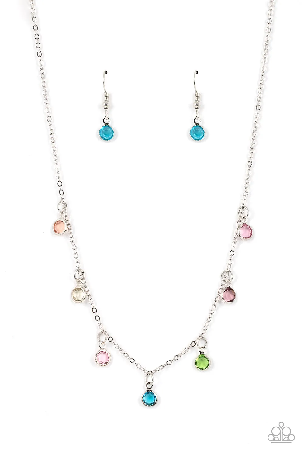 Paparazzi Carefree Charmer - Multi Dainty Necklace