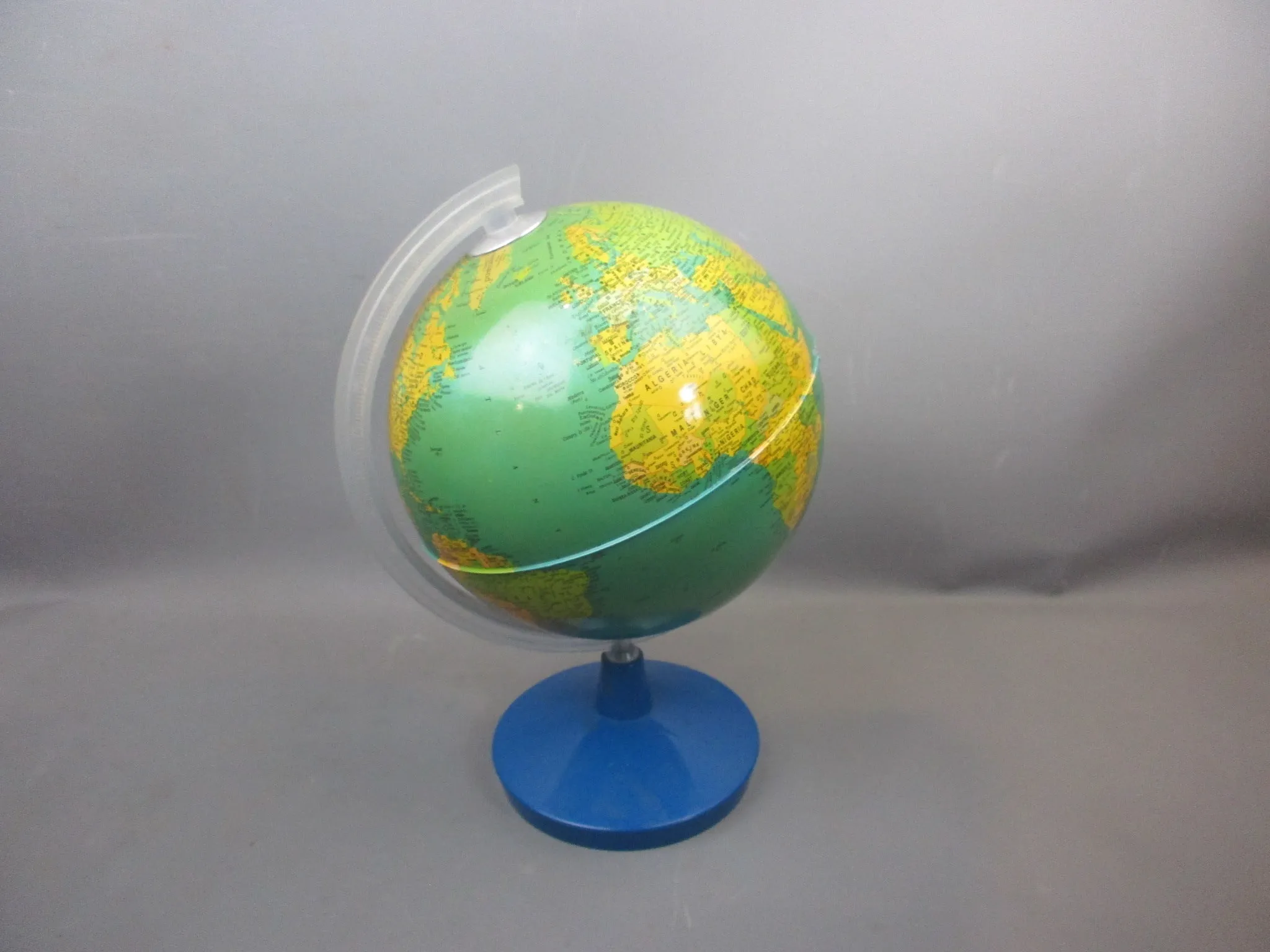 Plastic Children's Desktop Globe Vintage c1970