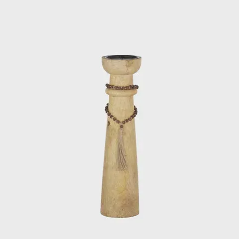 Sabah Wood Candleholder - Medium