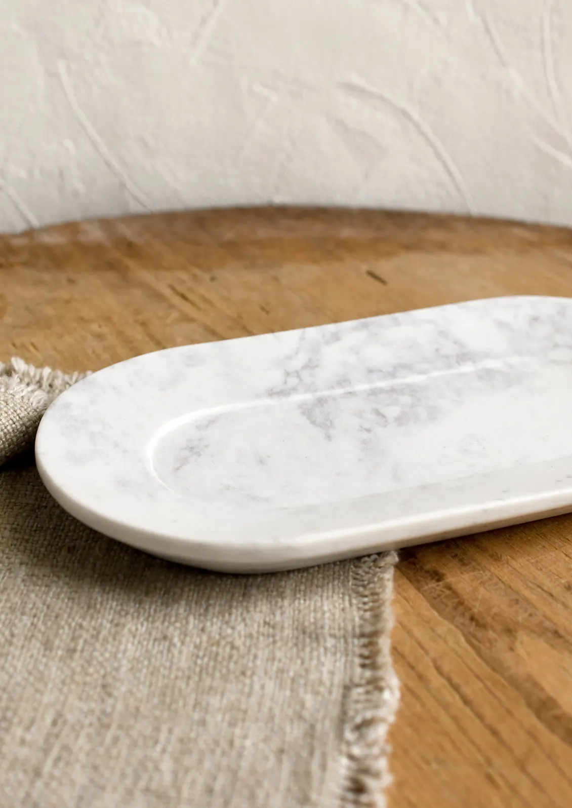 Solid Marble Catchall Tray