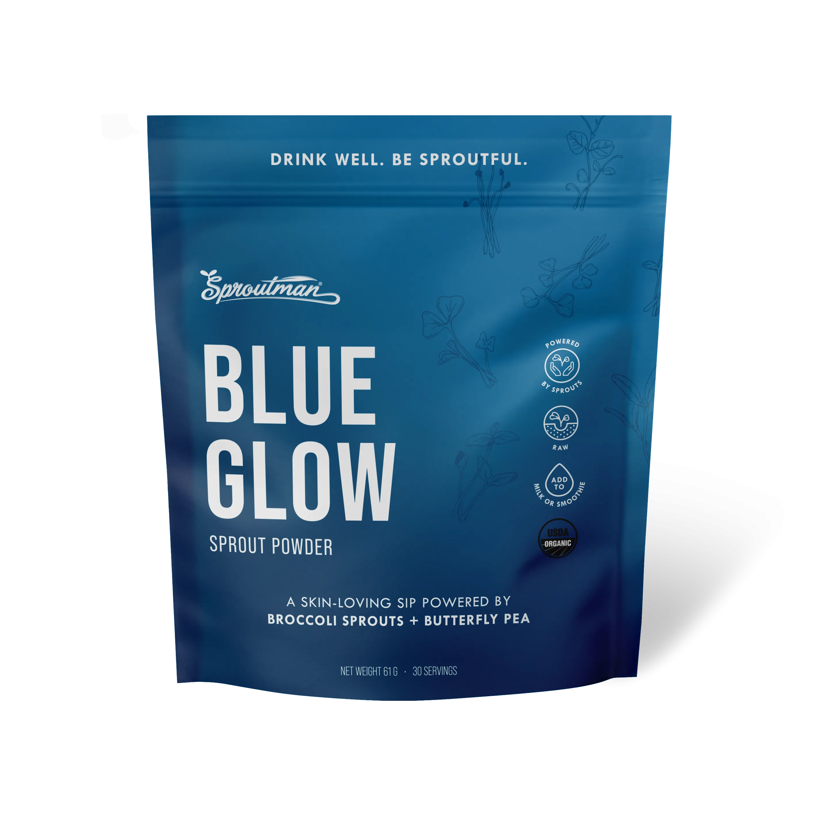 Sproutman Blue Glow Sprout Powder (30 Servings)