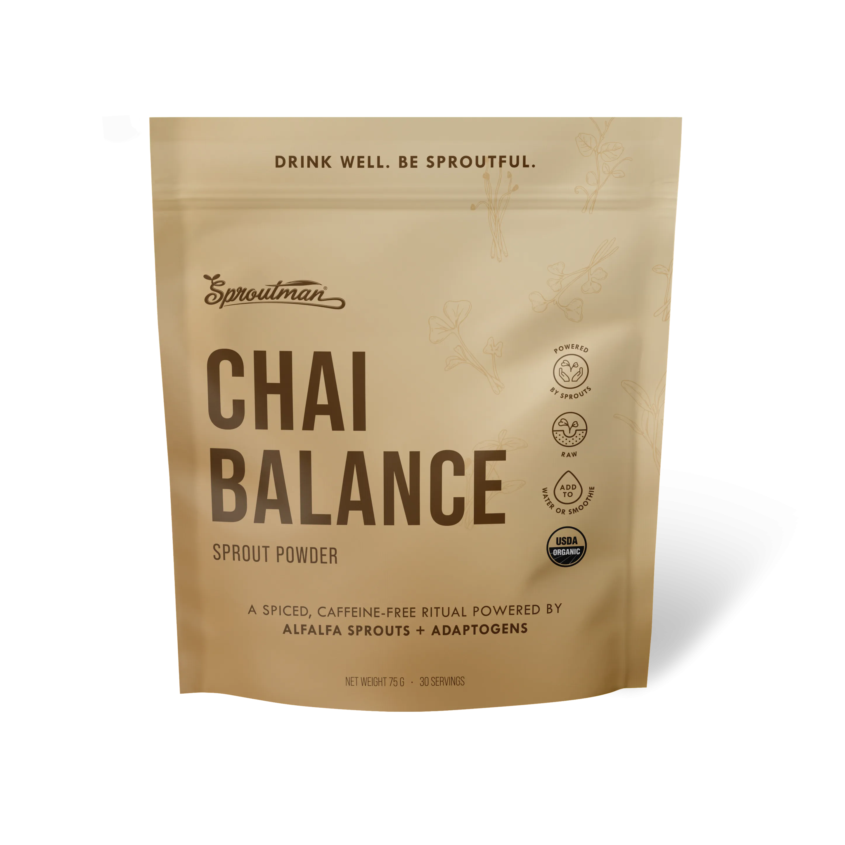 Sproutman Chai Balance Sprout Powder (30 Servings)