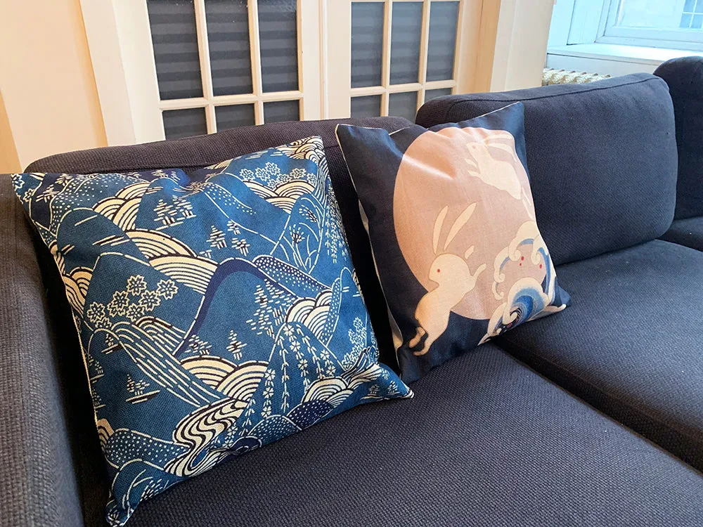 Square Toss Cushion Cover - Blue Mountains