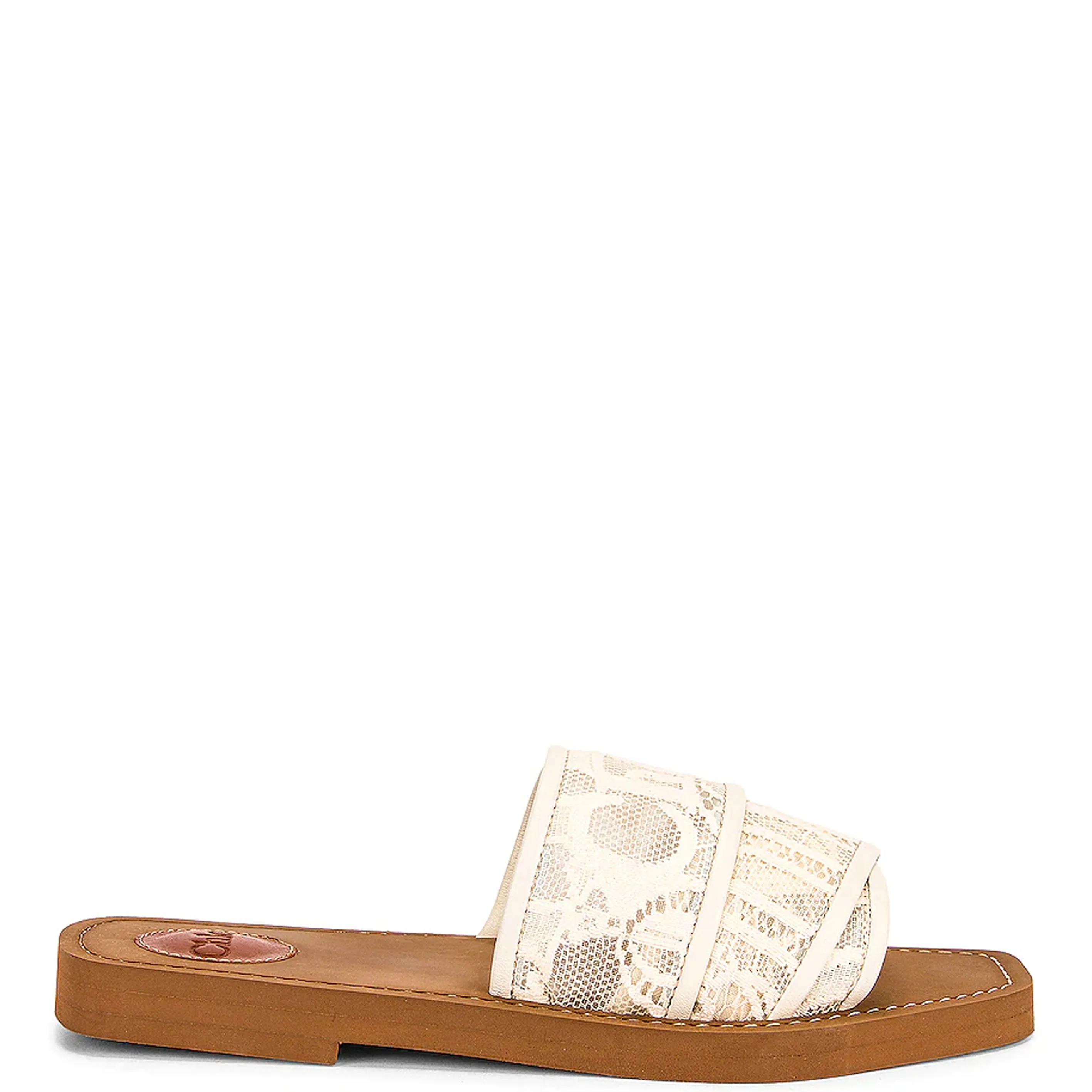 Woody Lace Slide, Mild Beige